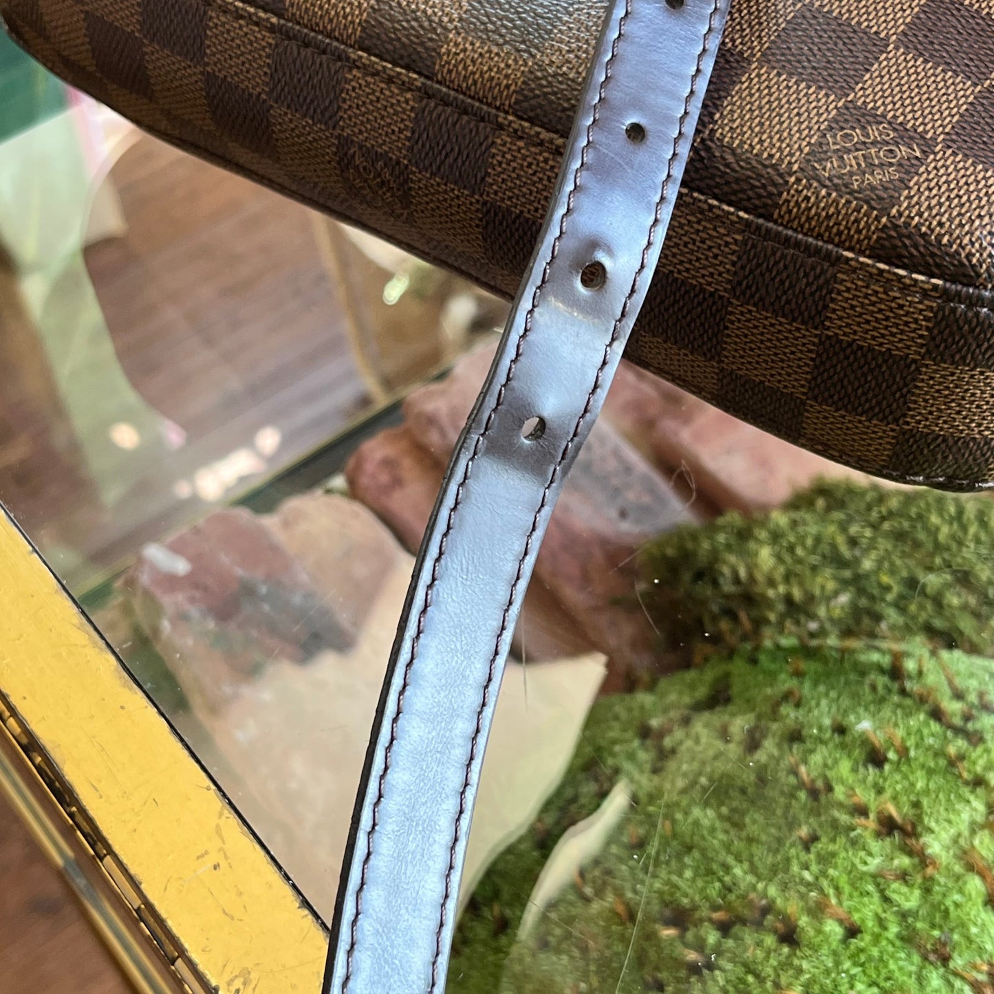 LOUIS VUITTON South Bank Besace Damier Ebene Canvas Crossbody Bag