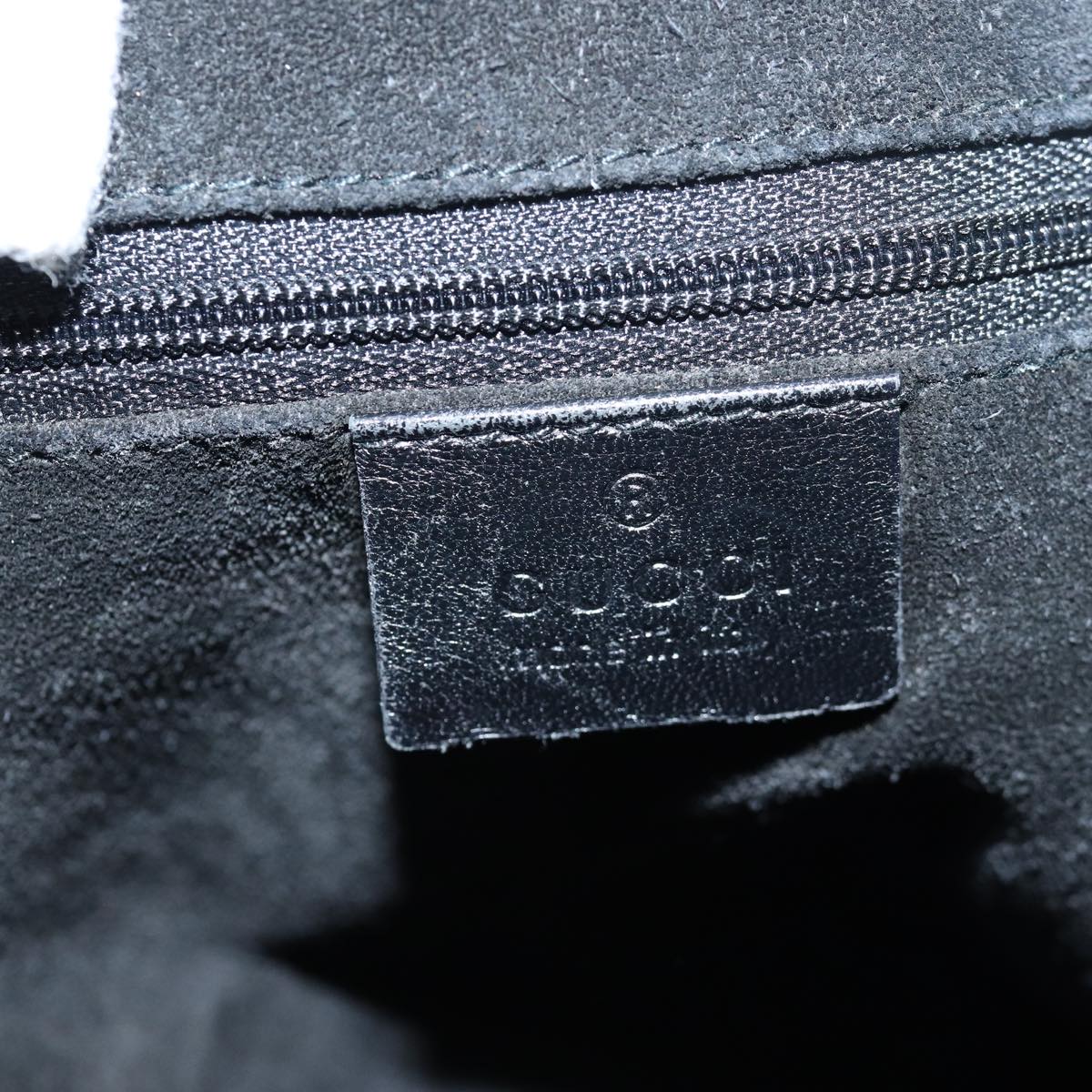 GUCCI GG Canvas Tote Bag Suede Black 002 1052 001998 83300