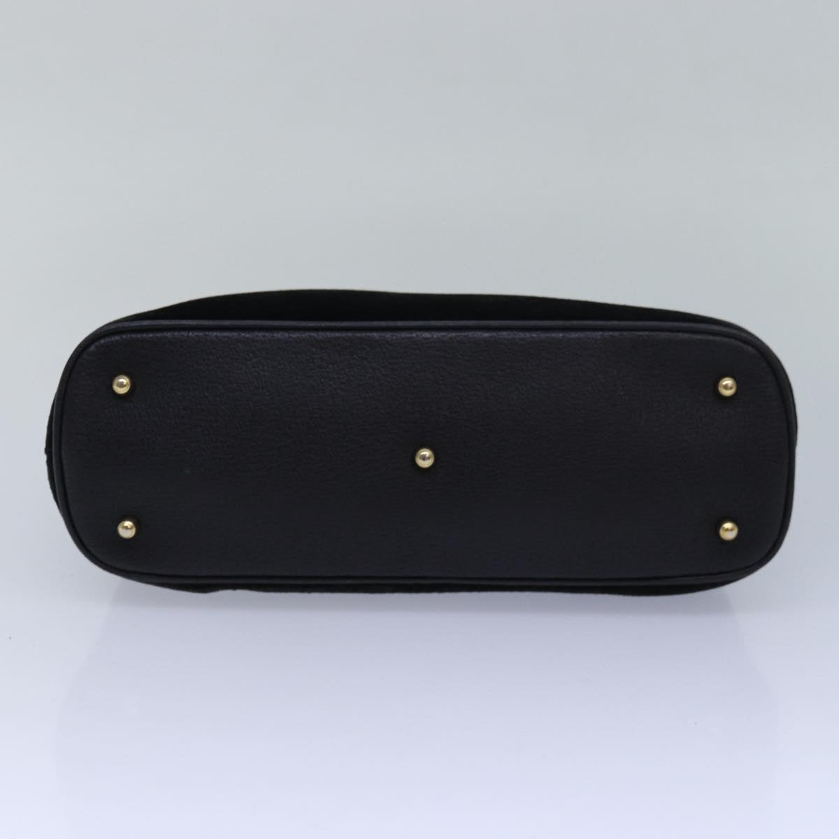 GUCCI Bamboo Hand Bag Suede Black 000 1046 0290 83323