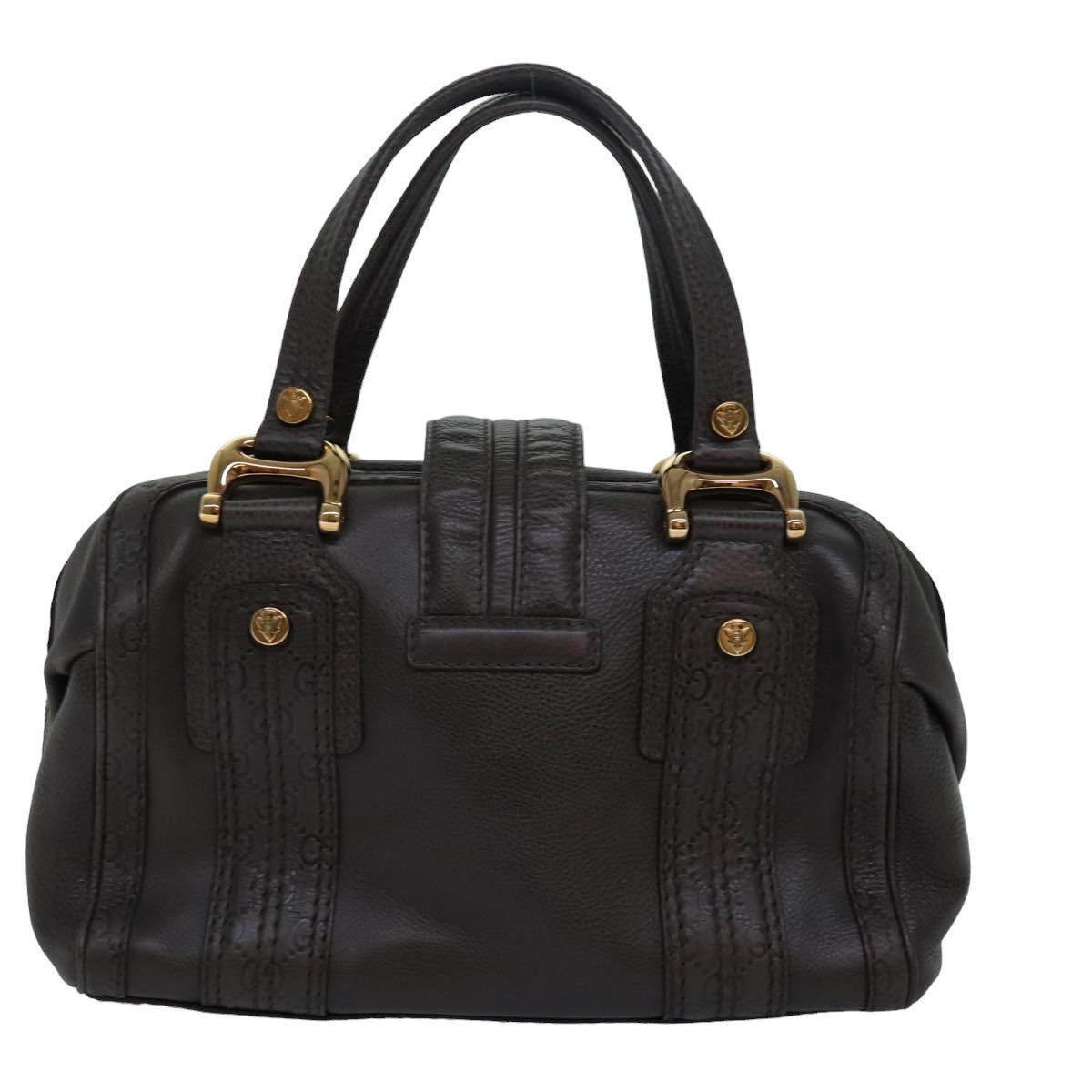 GUCCI Guccissima GG Canvas Histeria Hand Bag Leather Gray 186235 83358