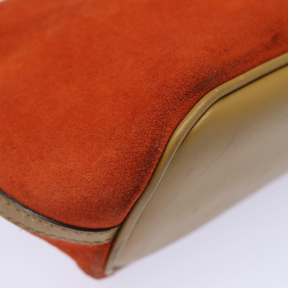GUCCI Accessory Pouch Suede Orange 039 1103 83367