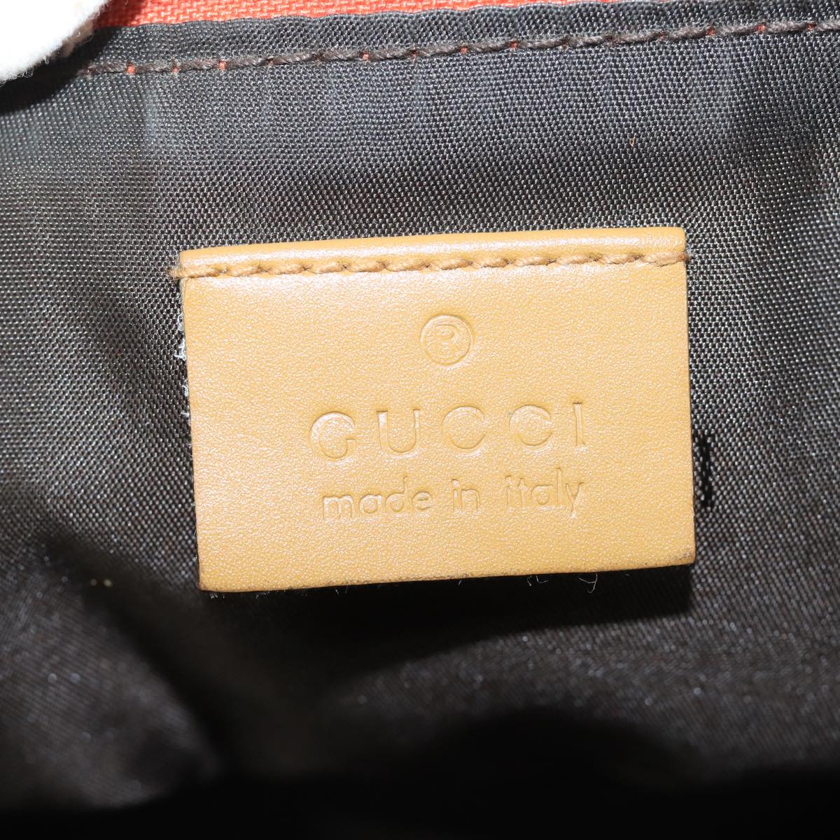GUCCI Accessory Pouch Suede Orange 039 1103 83367