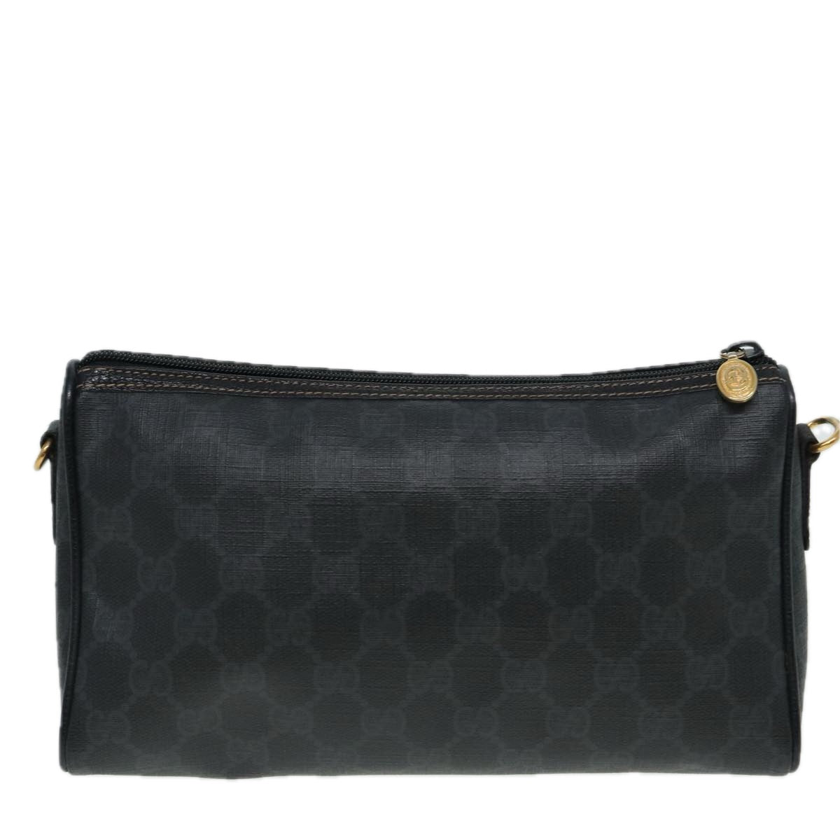 GUCCI GG Supreme Shoulder Bag PVC Black 156 02 086 83391