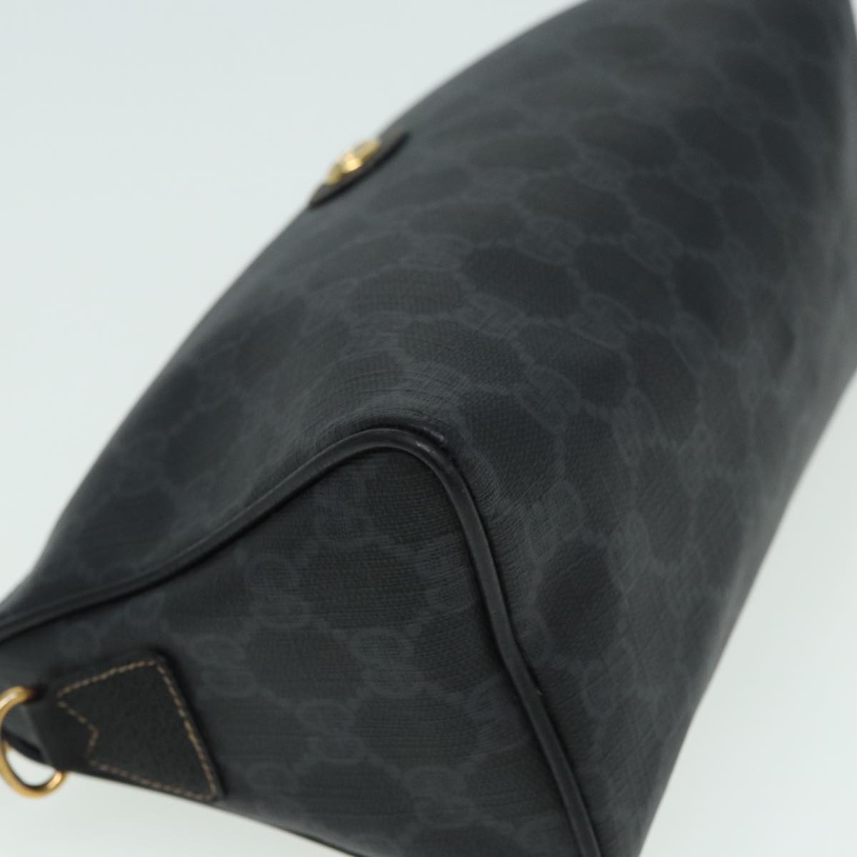 GUCCI GG Supreme Shoulder Bag PVC Black 156 02 086 83391