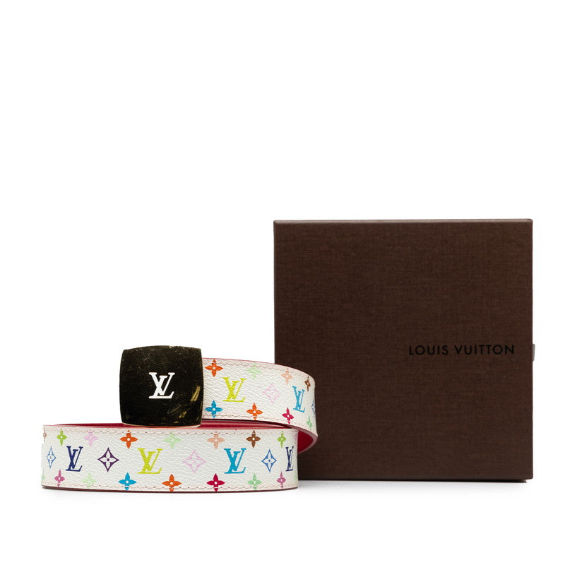 Louis Vuitton Monogram Multicolor Sanctuary Carré Belt M9682 Bronze Multicolor G PVC Leather  Louis Vuitton