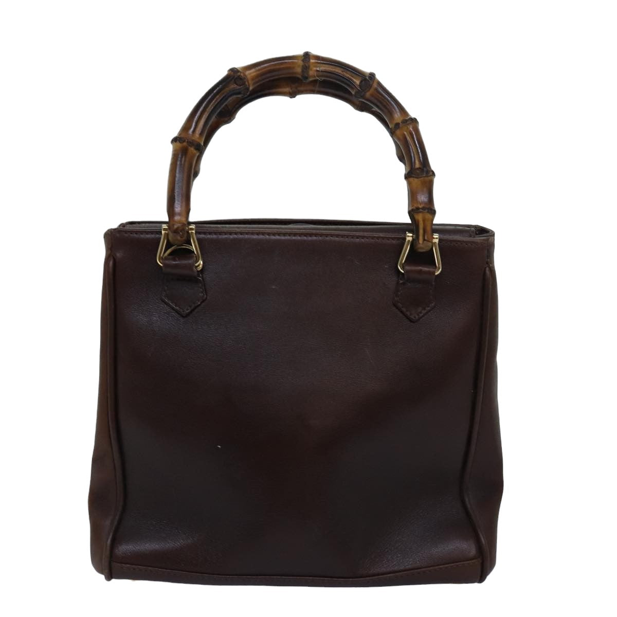 GUCCI Bamboo Hand Bag Leather Brown 000 122 0316 83411