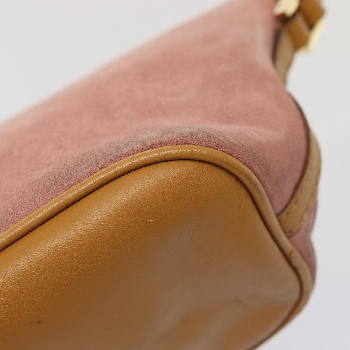 GUCCI Accessory Pouch Suede Pink 039 1103 2123 83424