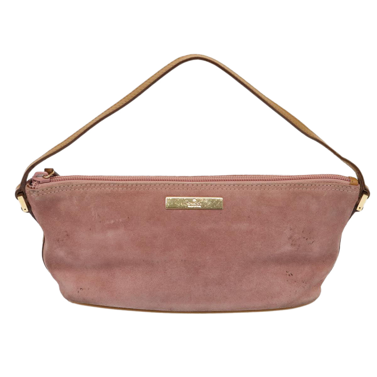 GUCCI Accessory Pouch Suede Pink 039 1103 2123 83424