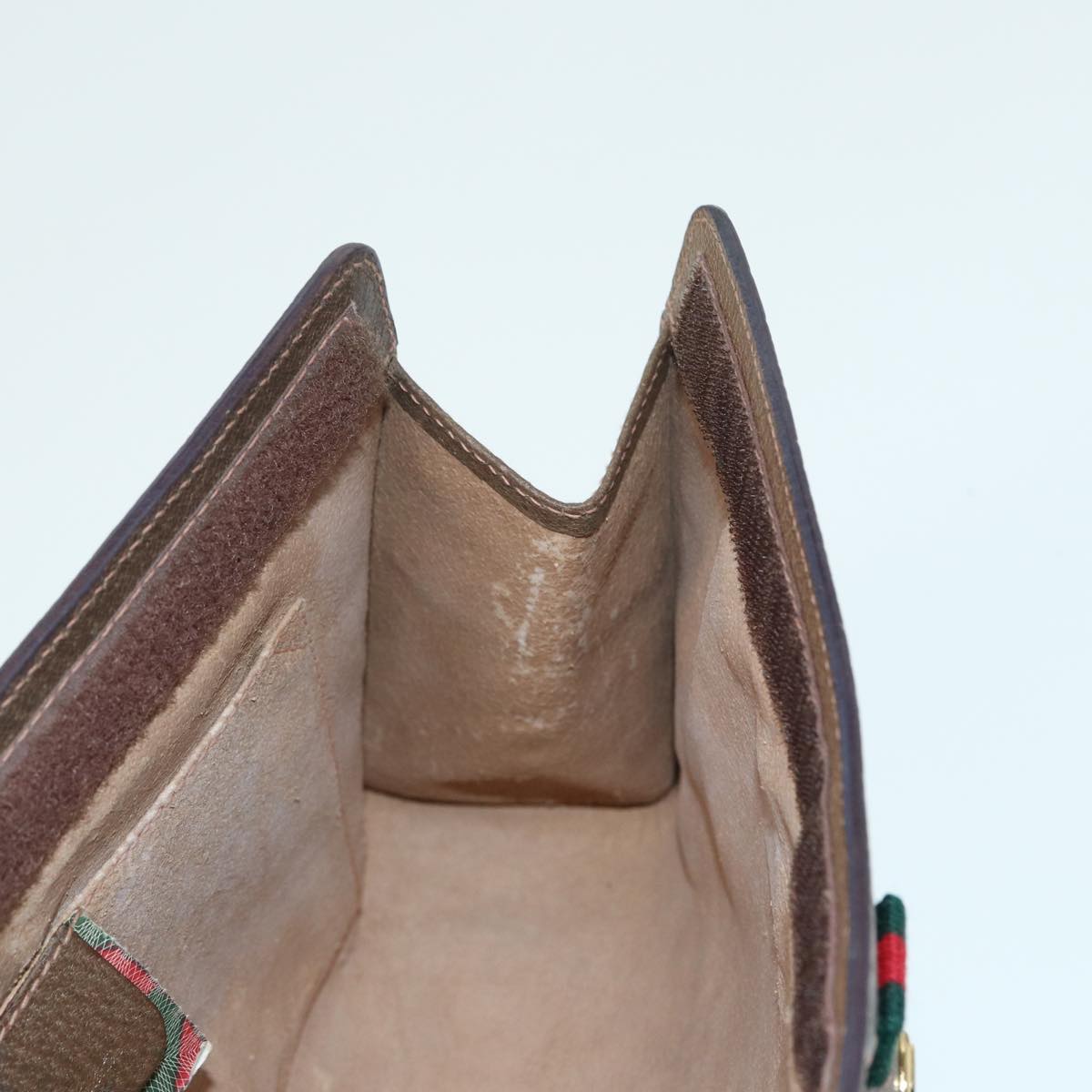 GUCCI GG Supreme Clutch Bag PVC Leather Beige 89 02 075 83474