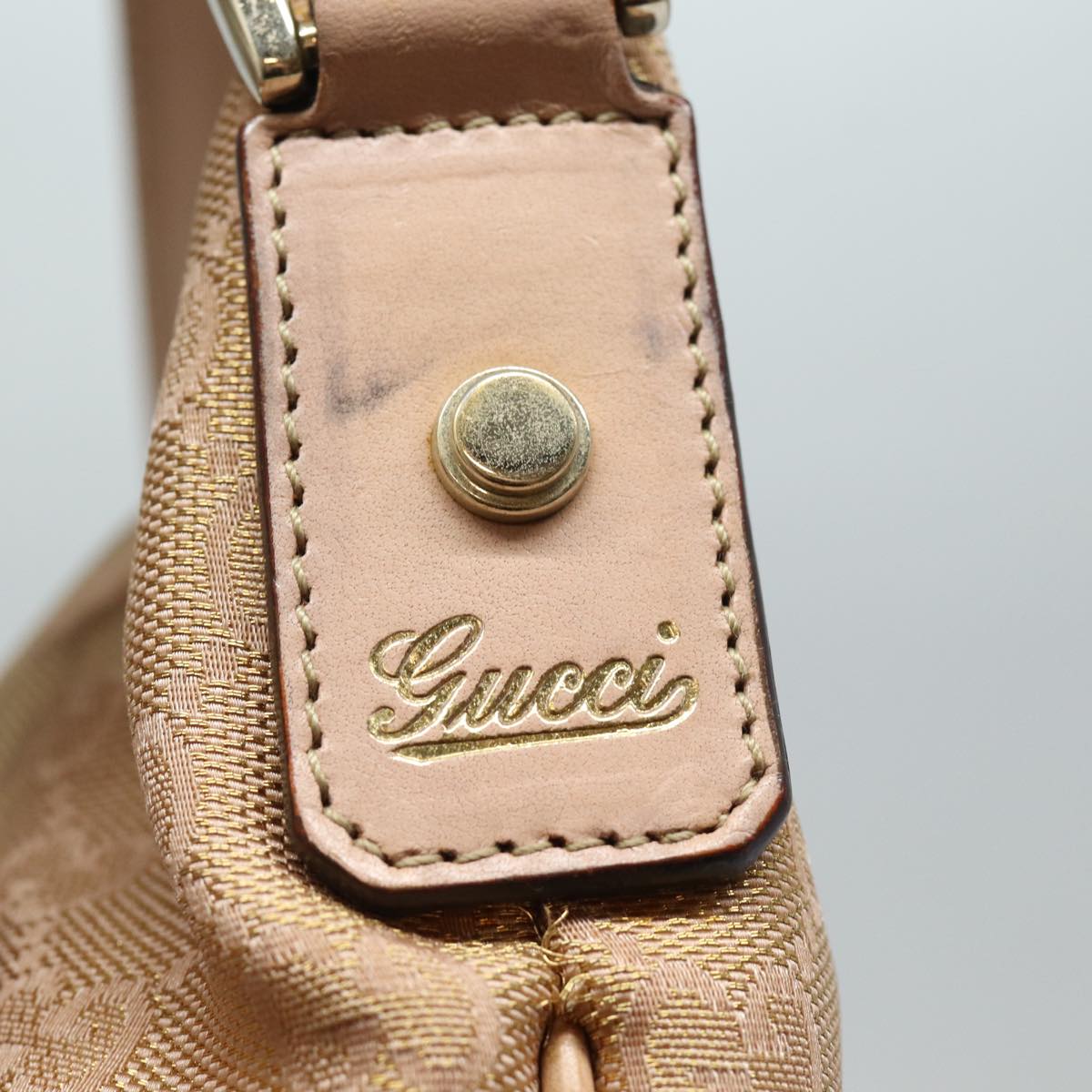 GUCCI GG Canvas Shoulder Bag Pink 131326 83708