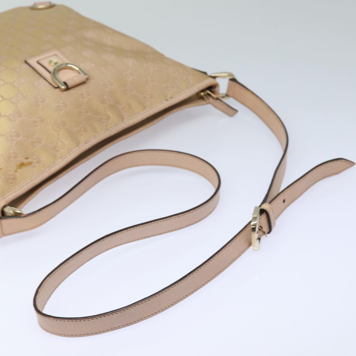 GUCCI GG Canvas Shoulder Bag Pink 131326 83708