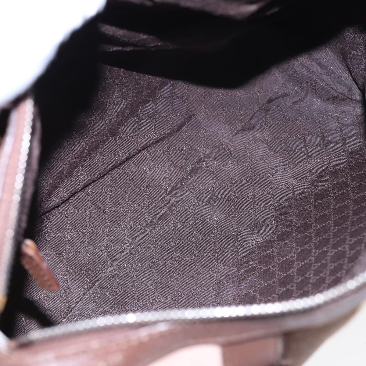 GUCCI Hand Bag Canvas Pink Brown 000 0851 001553 83923