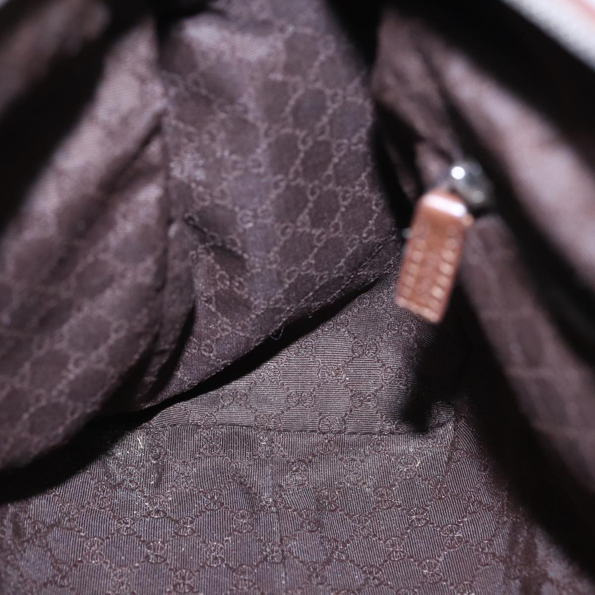 GUCCI Hand Bag Canvas Pink Brown 000 0851 001553 83923