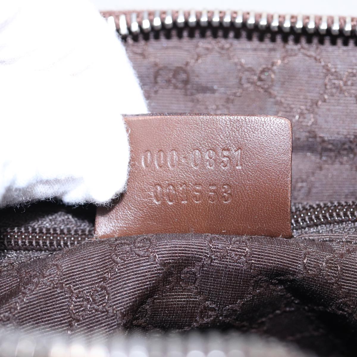 GUCCI Hand Bag Canvas Pink Brown 000 0851 001553 83923