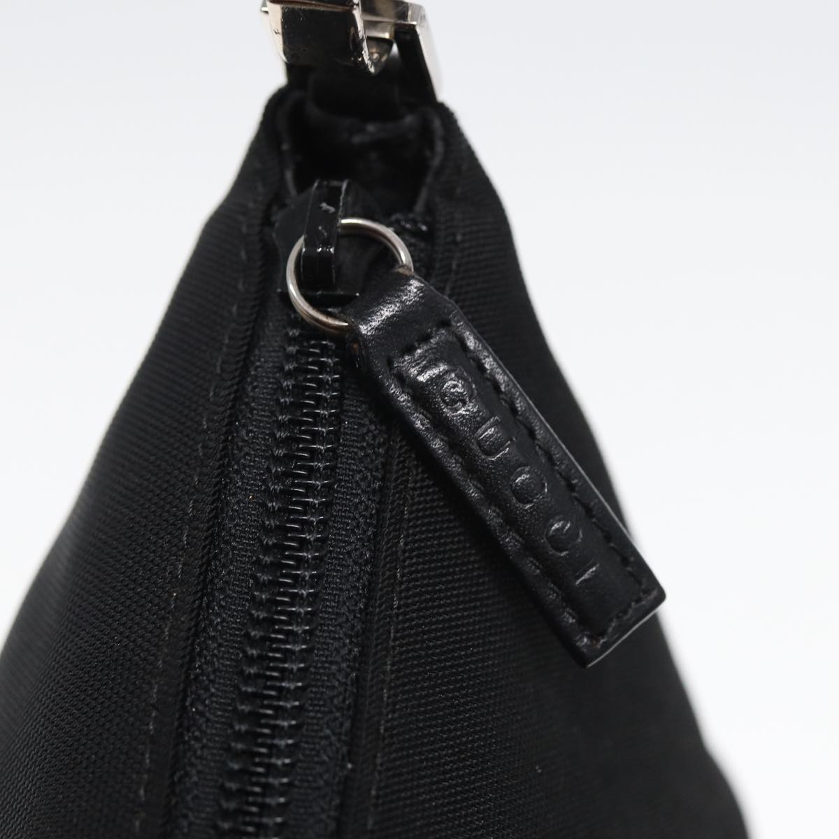 GUCCI Shoulder Bag Nylon Black 83938