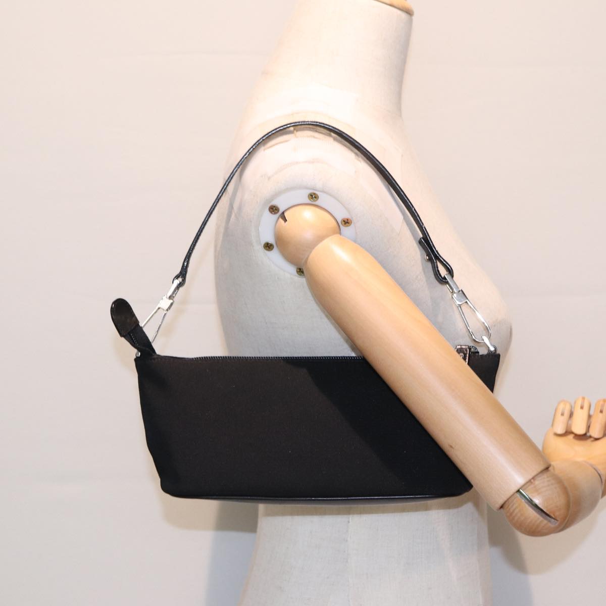 GUCCI Shoulder Bag Nylon Black 83938