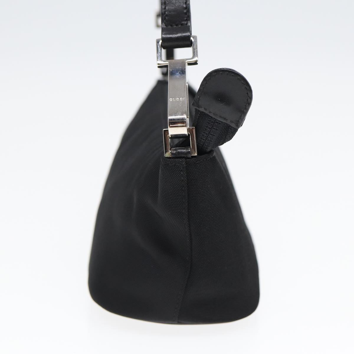 GUCCI Shoulder Bag Nylon Black 83938