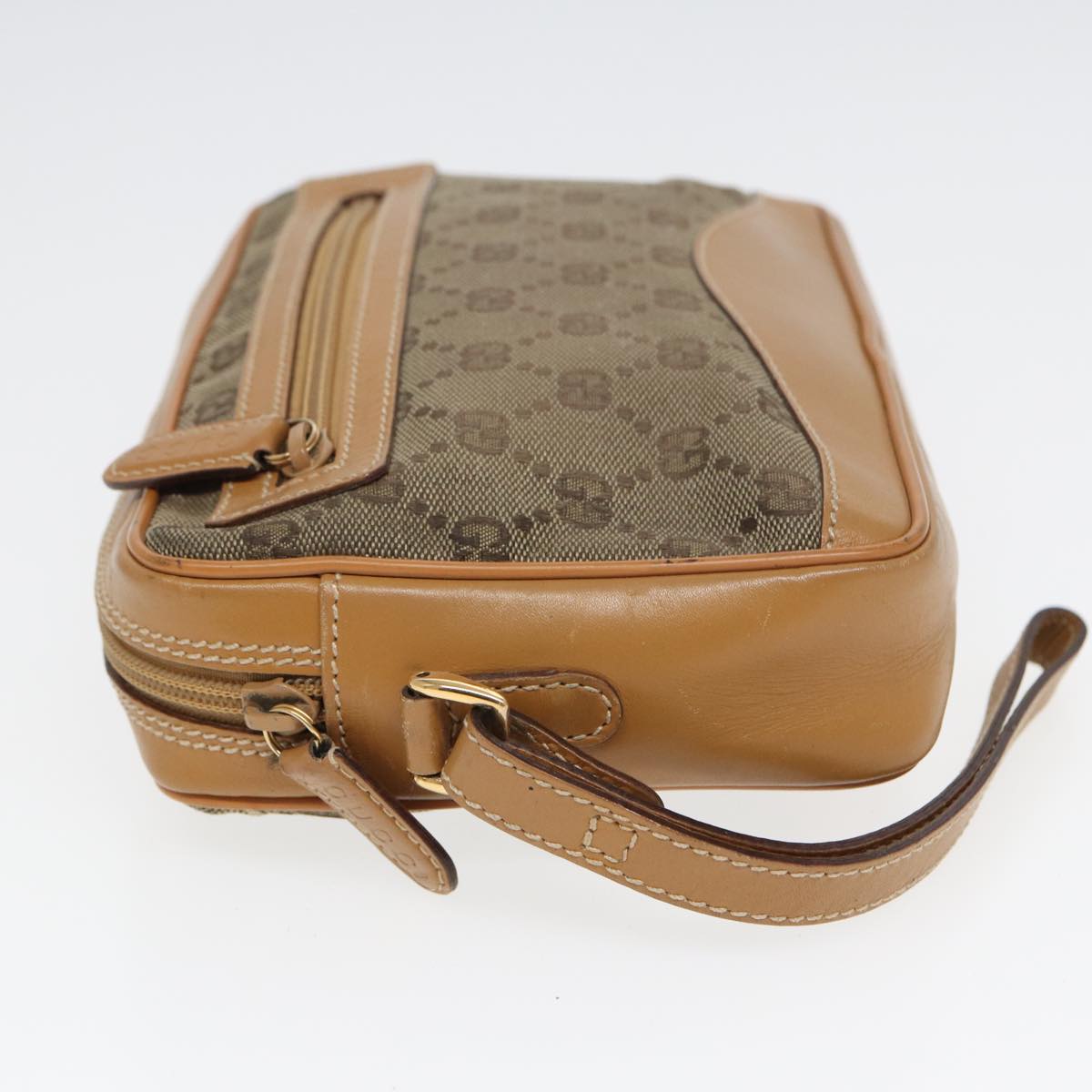GUCCI GG Canvas Clutch Bag Beige 018 3754 3642 83962