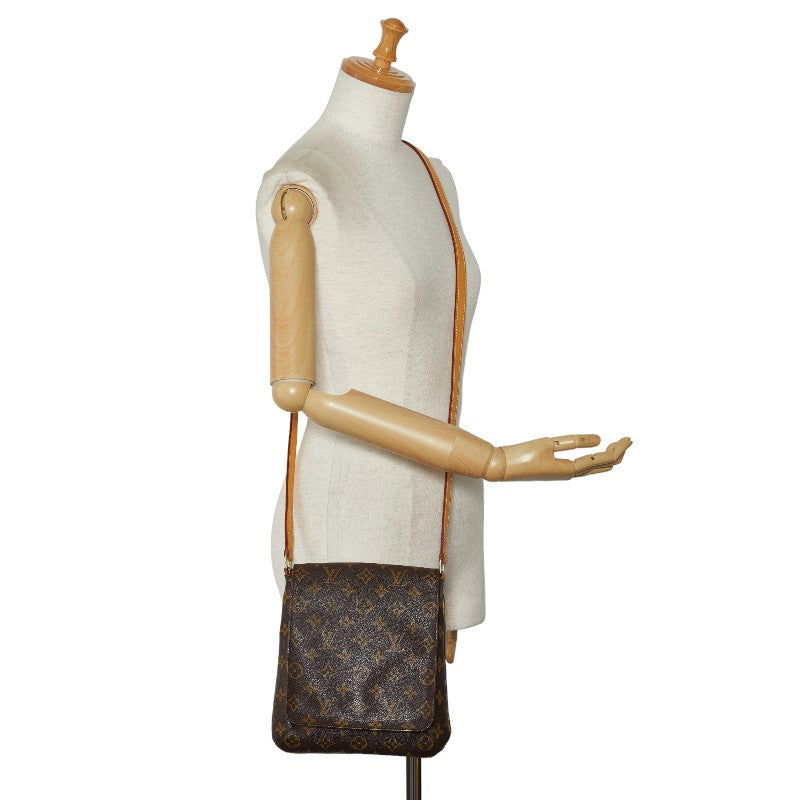 Louis Vuitton Monogram Musée Salsa Long  Shoulder Bag M51387 Brown PVC Leather  Louis Vuitton