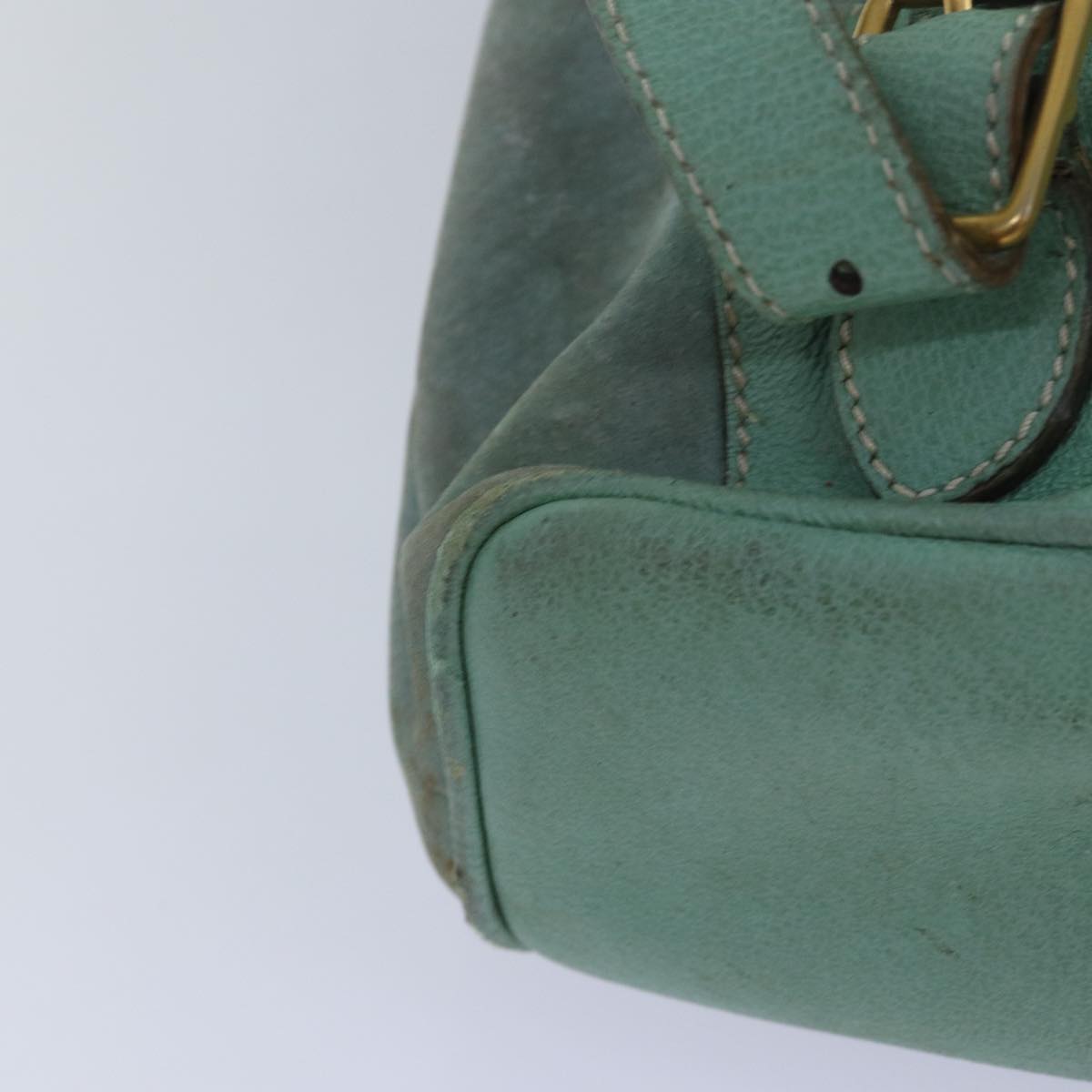 GUCCI Bamboo Backpack Suede Blue 003.2058.0016 84054