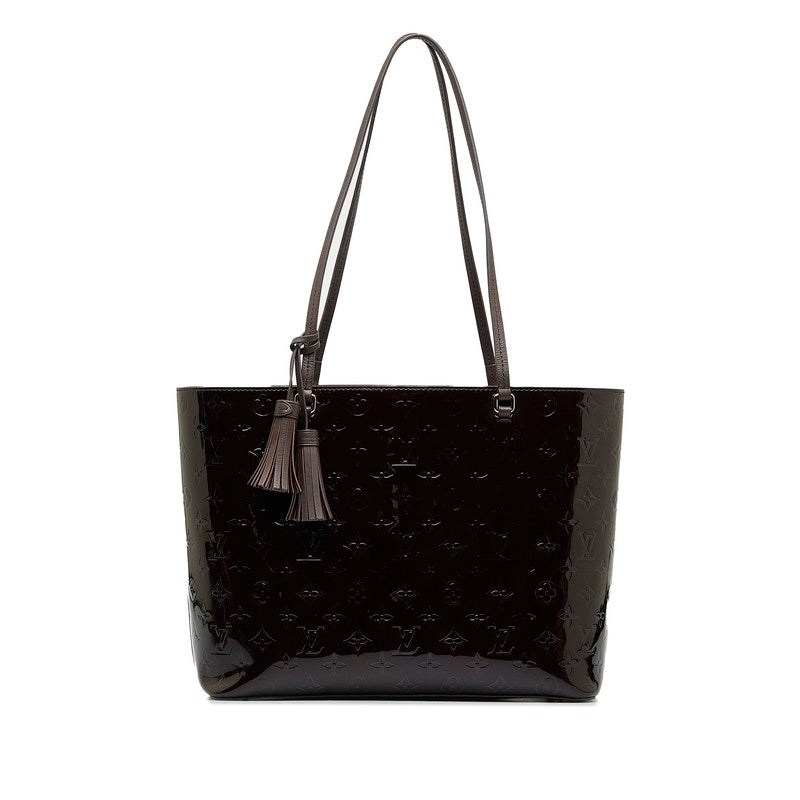 Louis Vuitton Monogram Verney Long Beach MM Tortoise Bag M90475 Amarant Pearl Patent Leather  Louis Vuitton