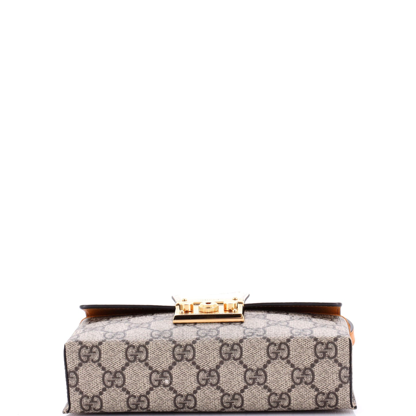 Padlock Top Handle Bag GG Coated Canvas and Leather Mini