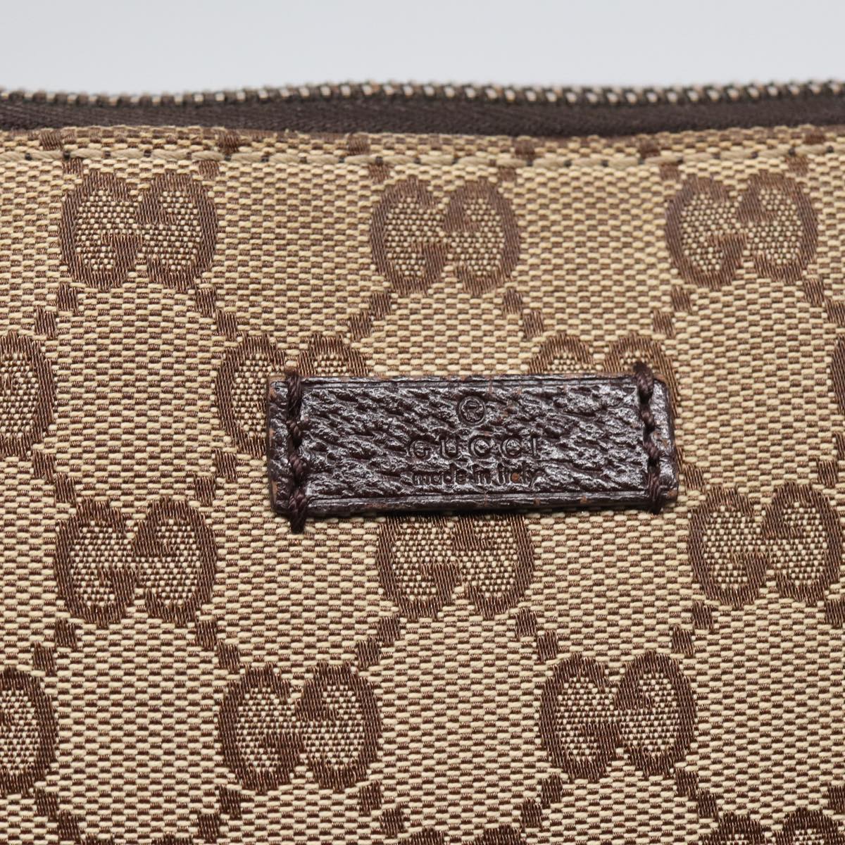 GUCCI GG Canvas Shoulder Bag Beige 114273 84223