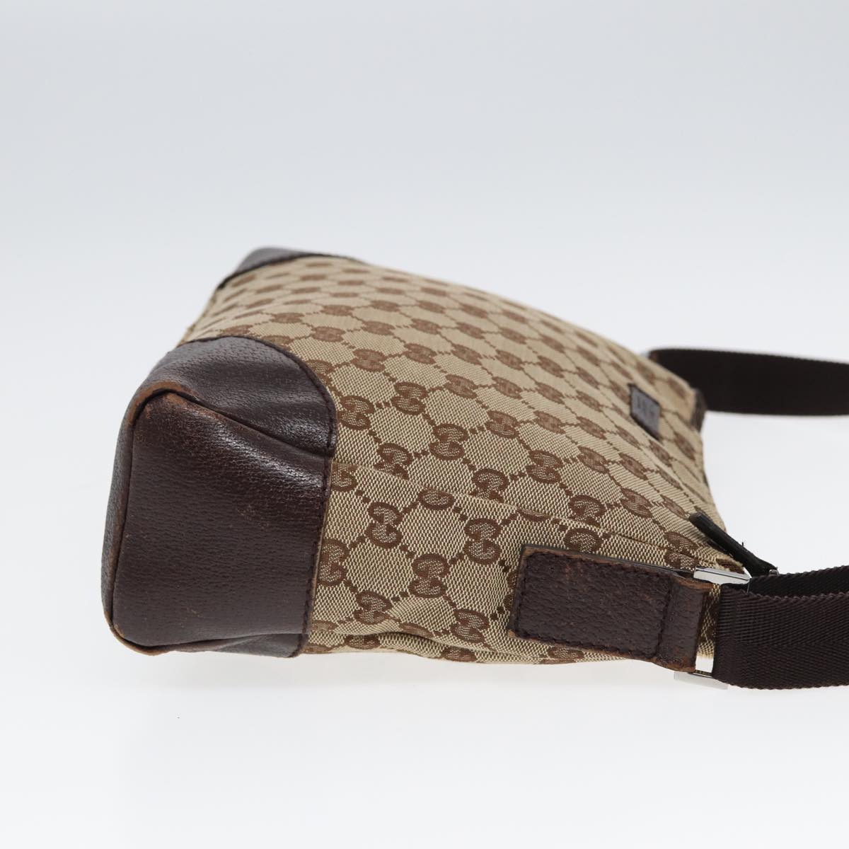 GUCCI GG Canvas Shoulder Bag Beige 114273 84223