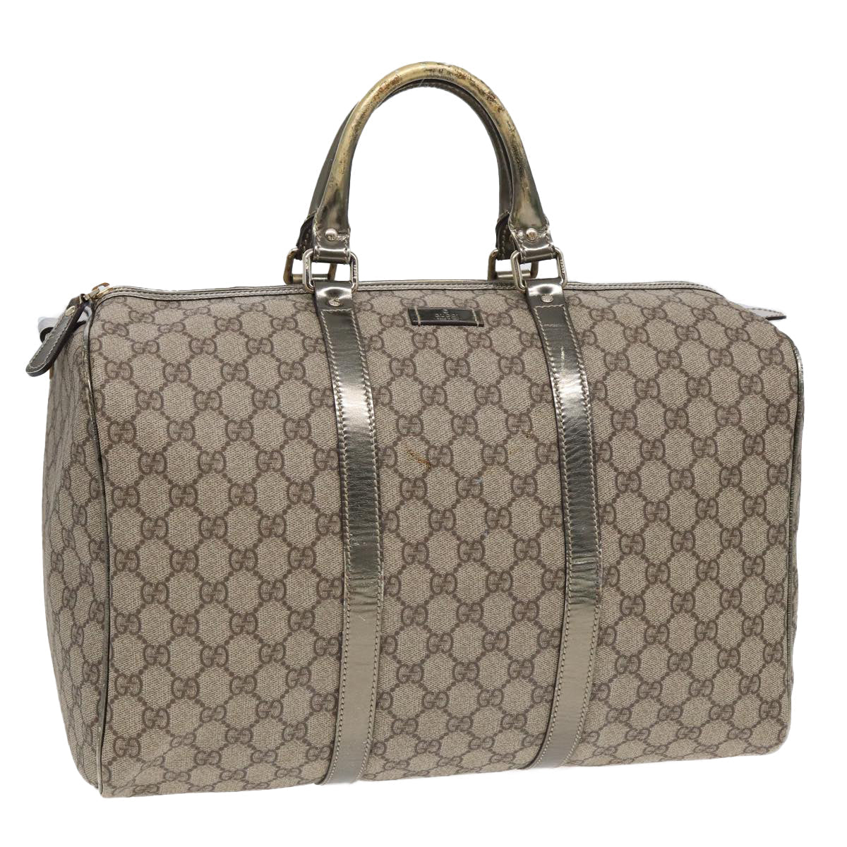 GUCCI GG Supreme Boston Bag PVC Beige 193602 84231