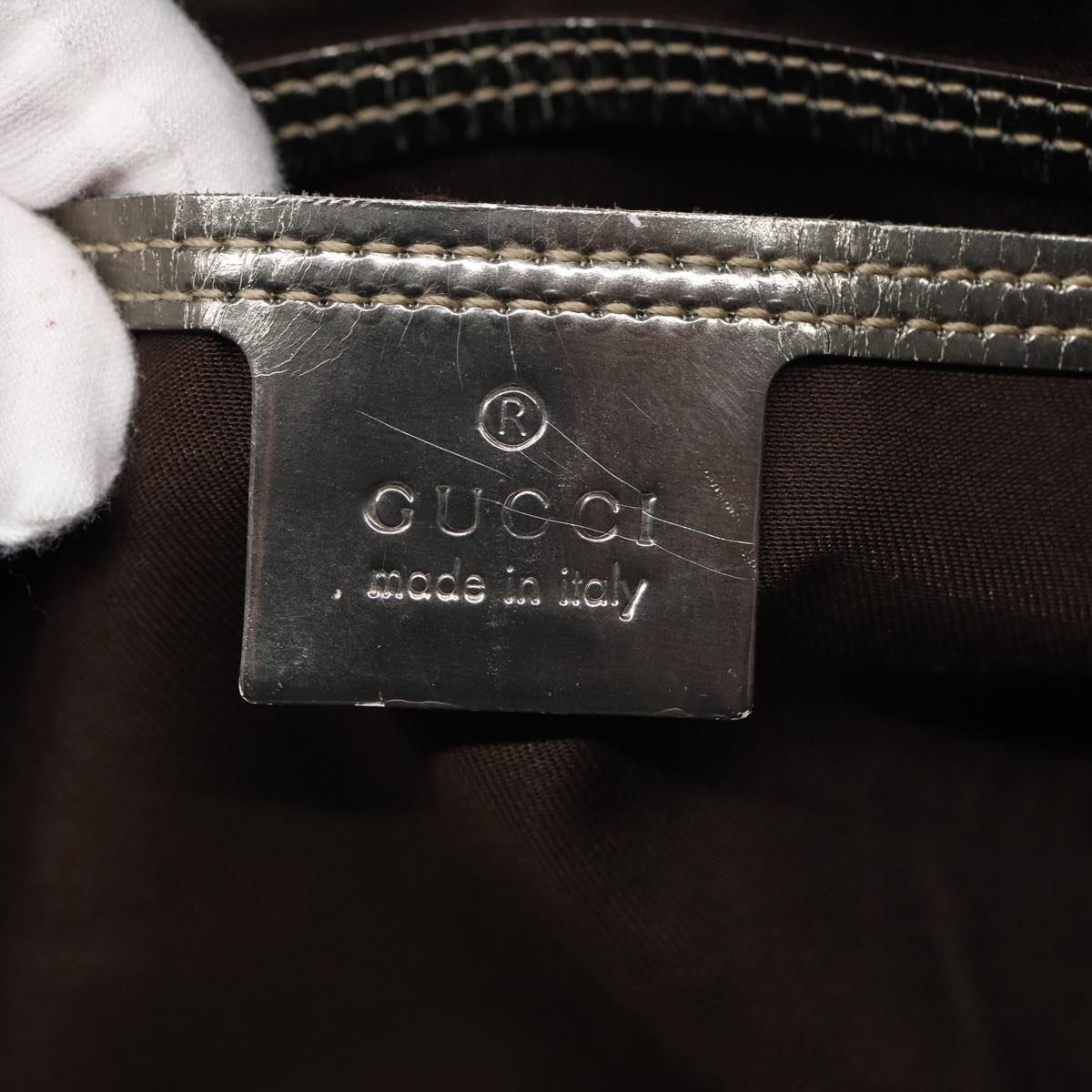 GUCCI GG Supreme Boston Bag PVC Beige 193602 84231