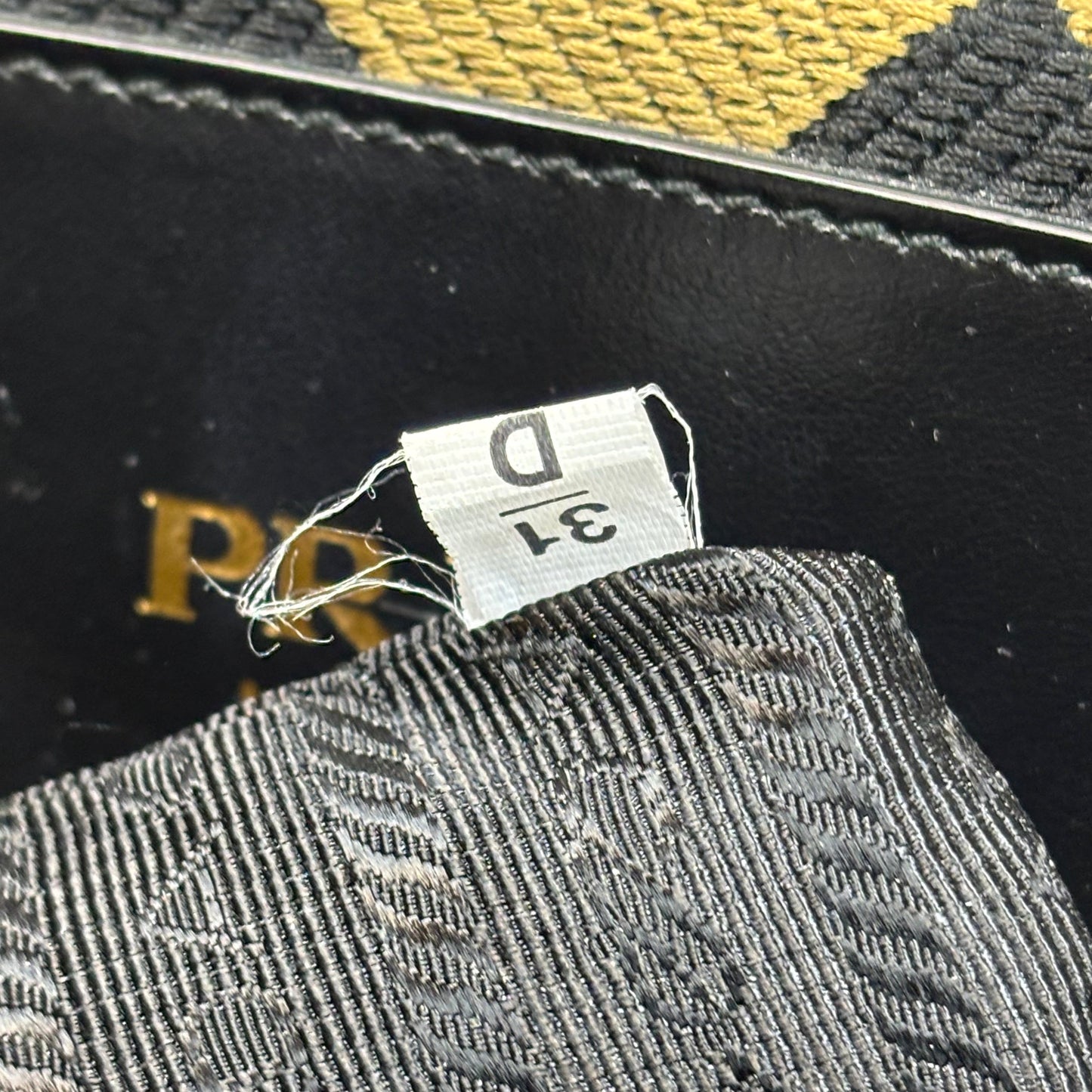 PRADA Large Symbole Embroidered Fabric Tote Bag