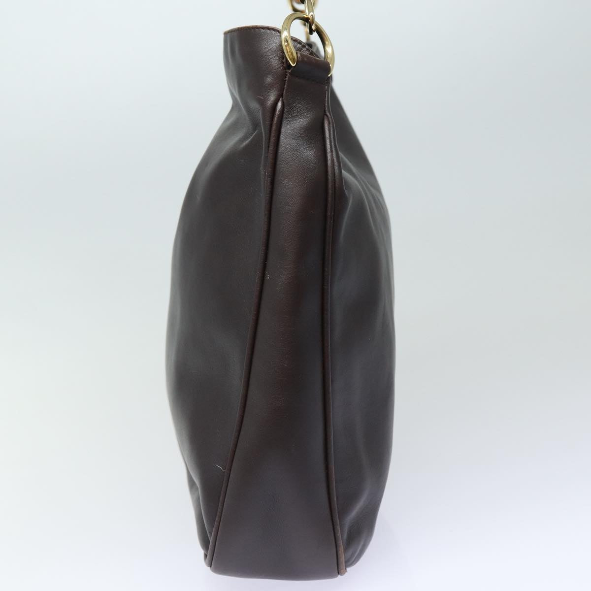 GUCCI Bamboo Shoulder Bag Leather Brown 001 2123 1777 84430