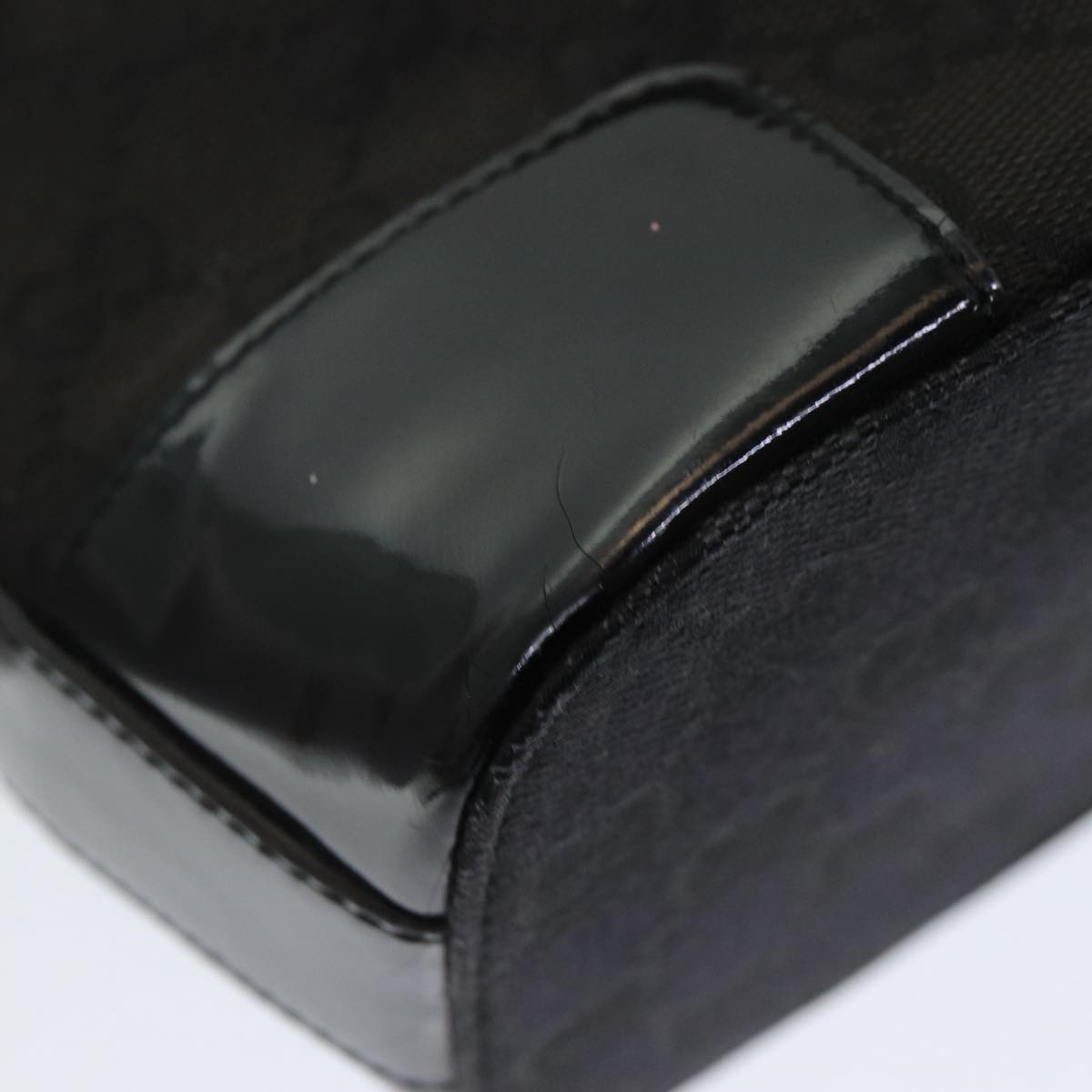 GUCCI GG Canvas Shoulder Bag Black 001 4204 84431