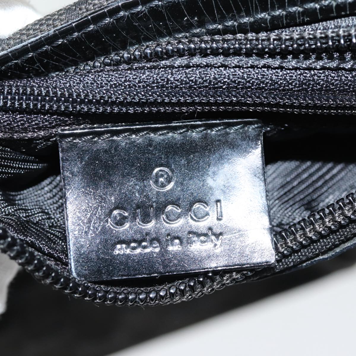 GUCCI GG Canvas Shoulder Bag Black 001 4204 84431