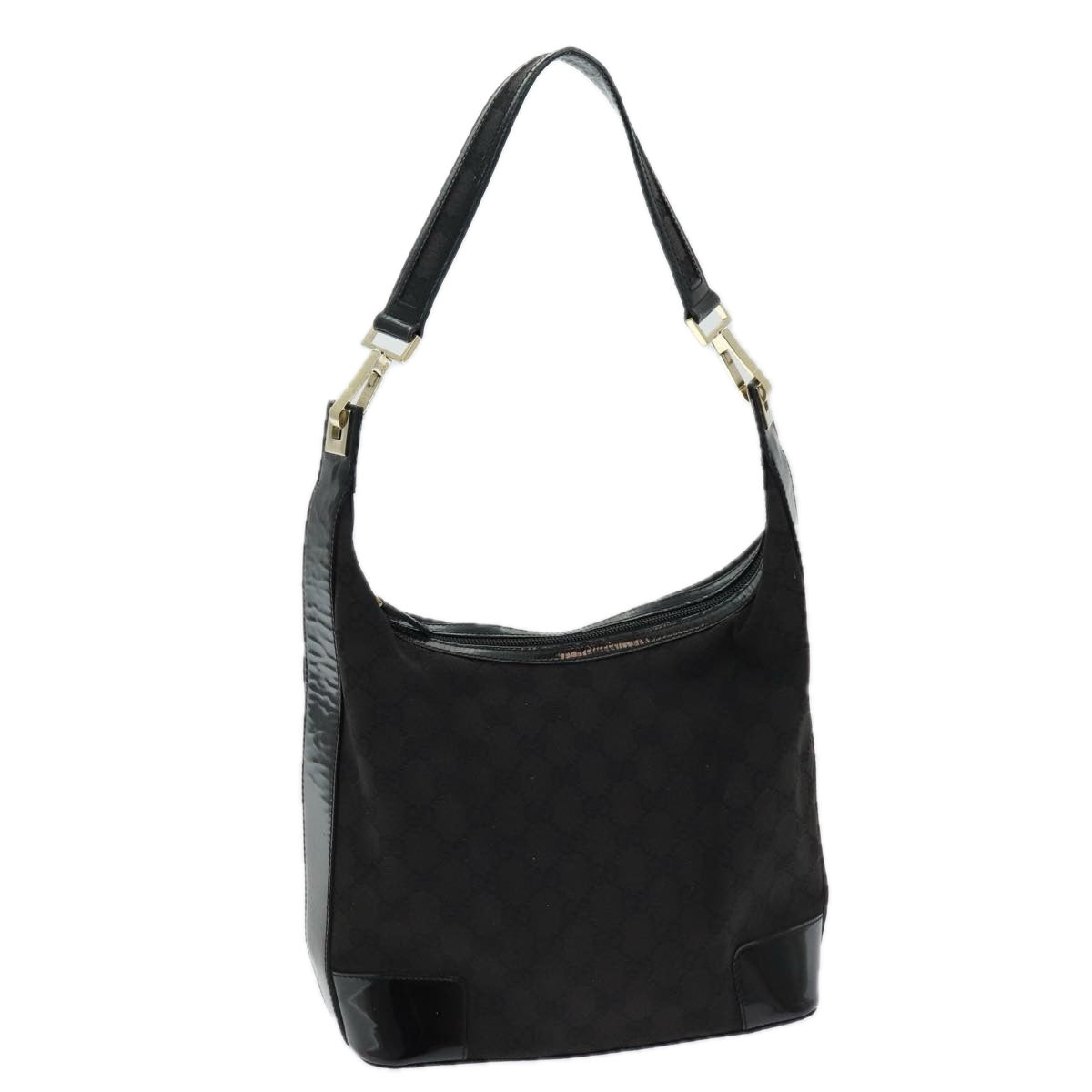 GUCCI GG Canvas Shoulder Bag Black 001 4204 84431
