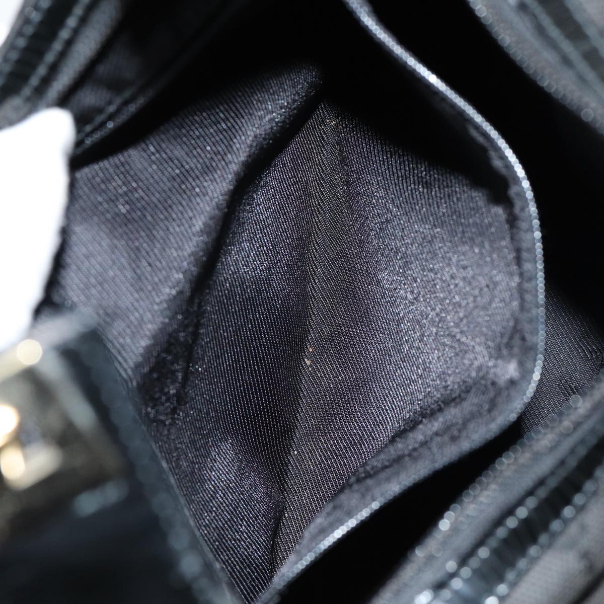 GUCCI GG Canvas Shoulder Bag Black 001 4204 84431