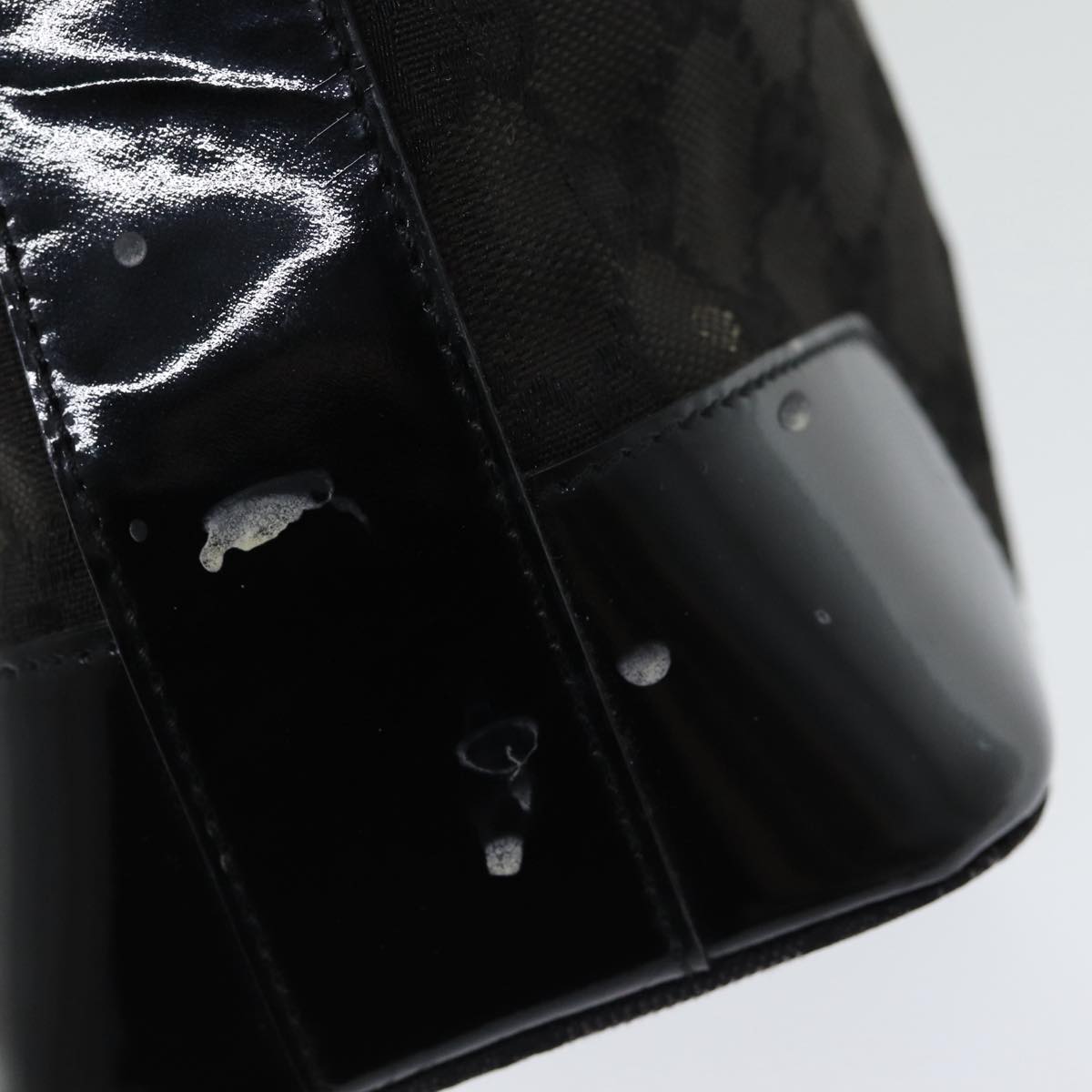 GUCCI GG Canvas Shoulder Bag Black 001 4204 84431