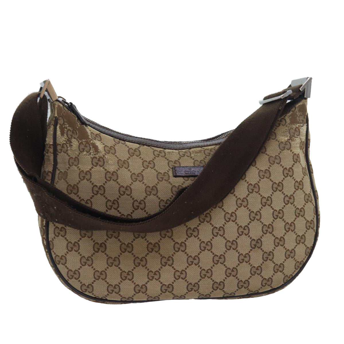 GUCCI GG Canvas Shoulder Bag Beige 122790 84458