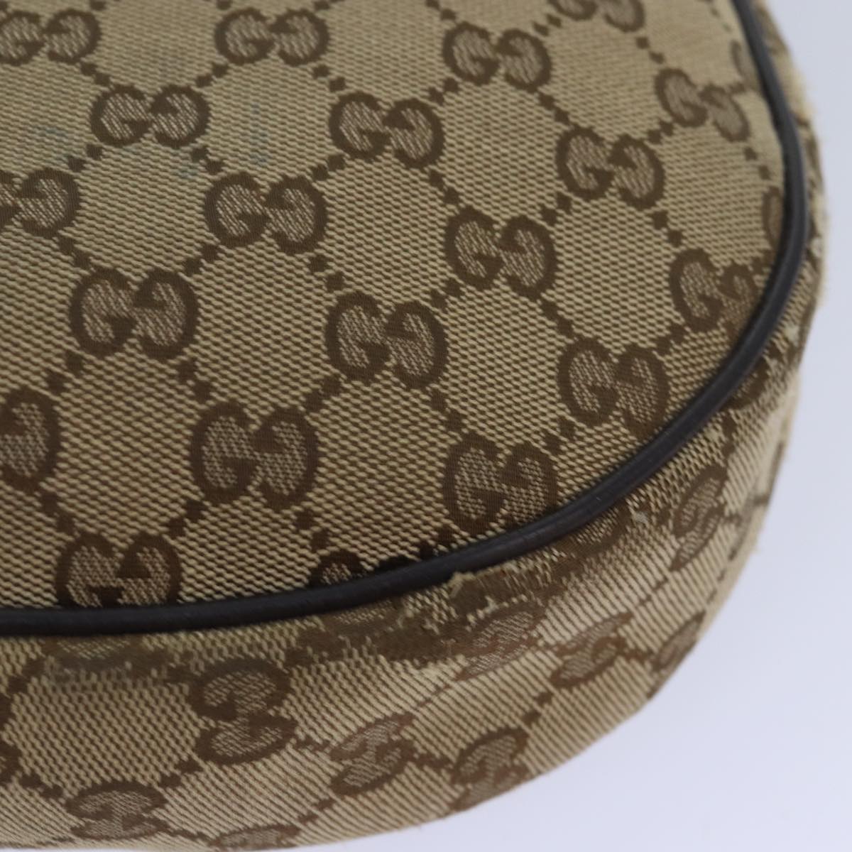 GUCCI GG Canvas Shoulder Bag Beige 122790 84458