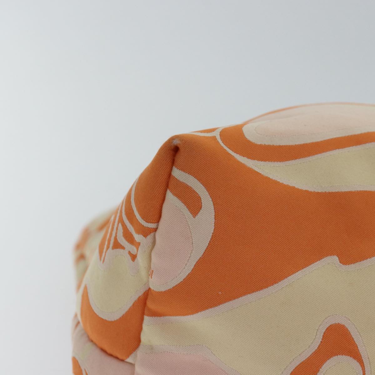 FENDI Tote Bag Canvas Orange Gold 84555