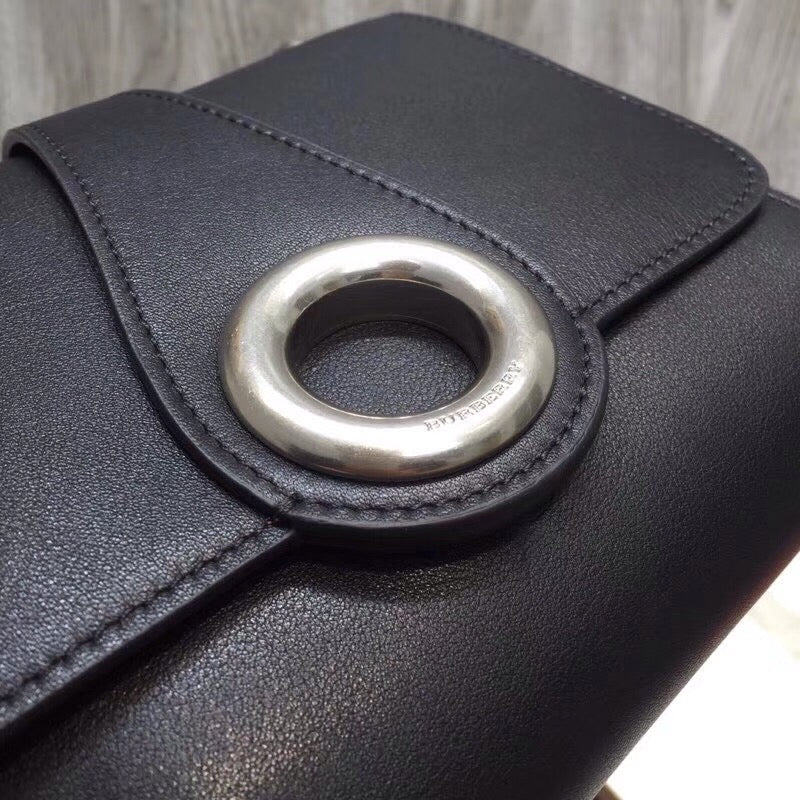 GLAMI Grommet Detail Crossbody Bag Black For Women, Bags 7.1in/20cm