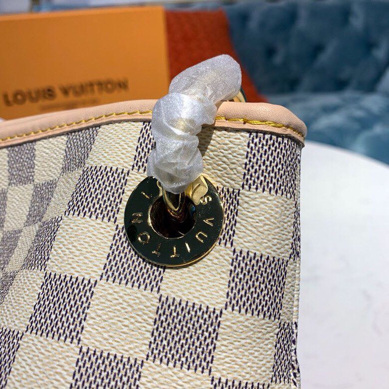 LV Artsy MM Damier Azur Canvas For Women, WomenÃ¢â‚¬â„¢s Handbags 16.1in/41cm LV N40253