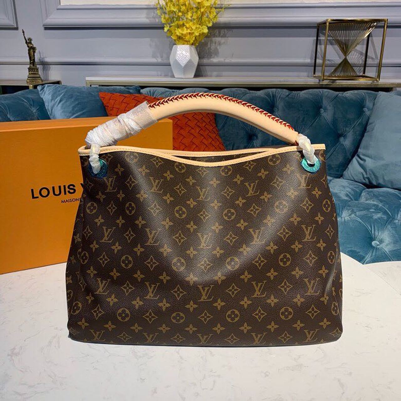 LV Artsy MM Monogram Canvas For Women, WomenÃ¢â‚¬â„¢s Handbags 16.1in/41cm LV M44869