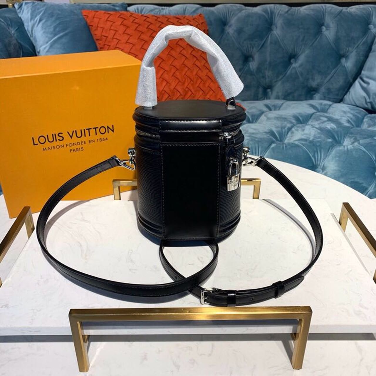 LV Cannes Epi Black For Women, WomenÃ¢â‚¬â„¢s Handbags, Shoulder And Crossbody Bags 5.9in/15cm LV M52226