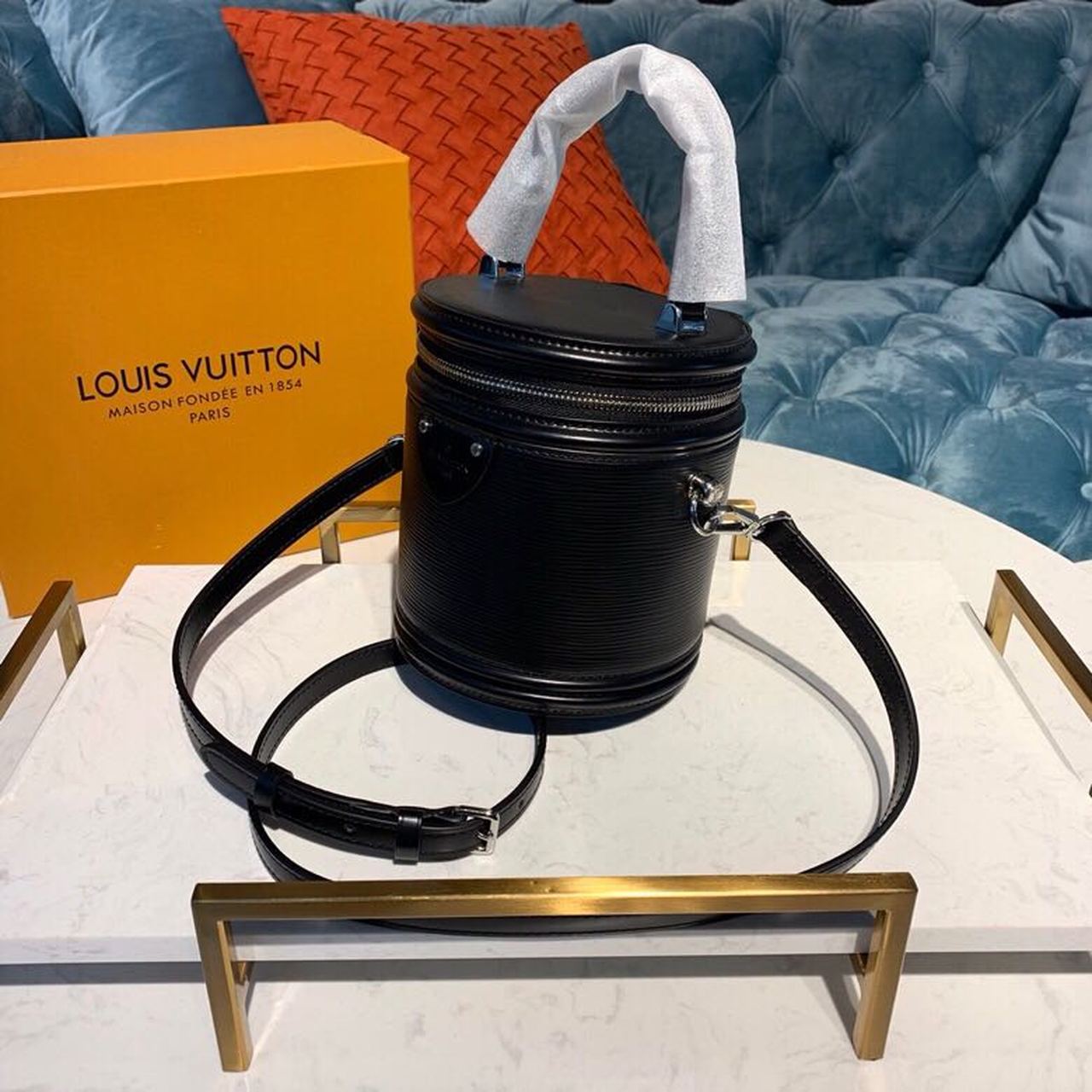 LV Cannes Epi Black For Women, WomenÃ¢â‚¬â„¢s Handbags, Shoulder And Crossbody Bags 5.9in/15cm LV M52226
