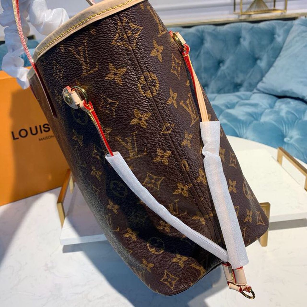 LV Neverfull MM Tote Bag Monogram Canvas For Women, WomenÃ¢â‚¬â„¢s Handbags, Shoulder Bags 12.6in/32cm LV M40995