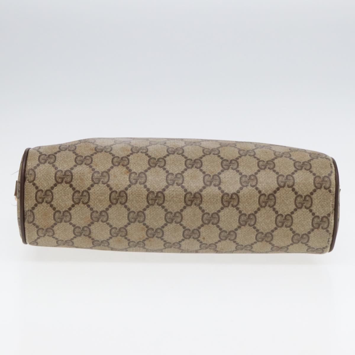 GUCCI GG Supreme Web Sherry Line Shoulder Bag PVC Beige Red 56 02 088 84753