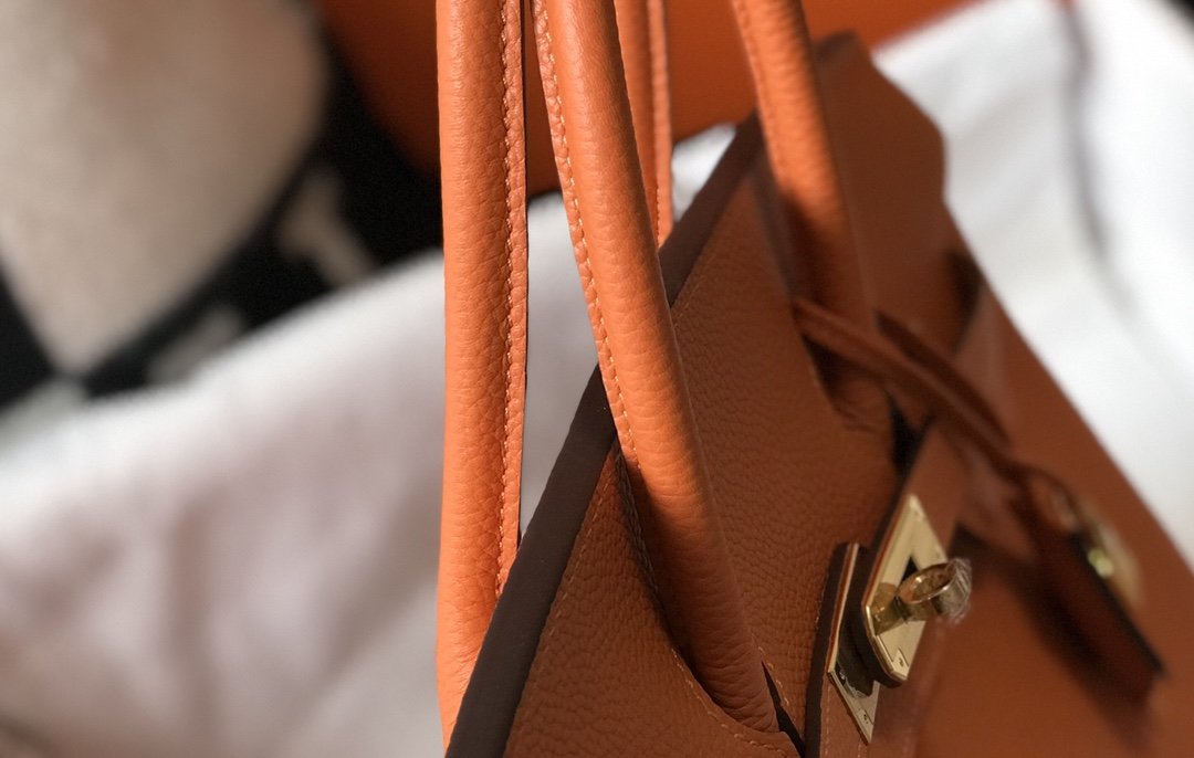 GLAMI Birkin Orange Togo Gold Hardware Bag For Women, Handbags, Shoulder Bags 30cm/12in