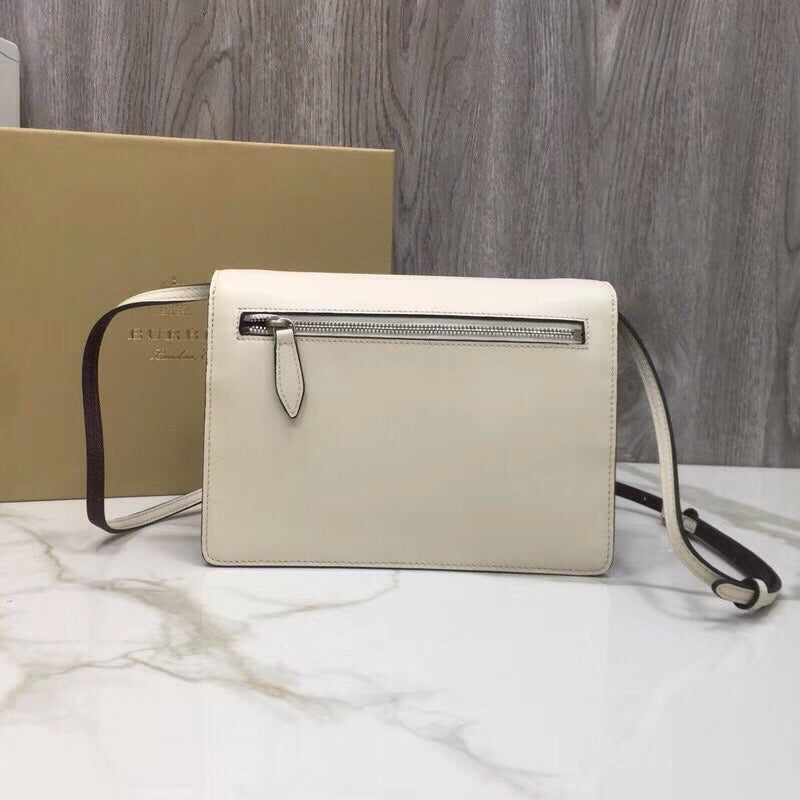 GLAMI Small Macken Colorblock Crossbody Brown/White Bag For Women, Bags 9.5in/24cm