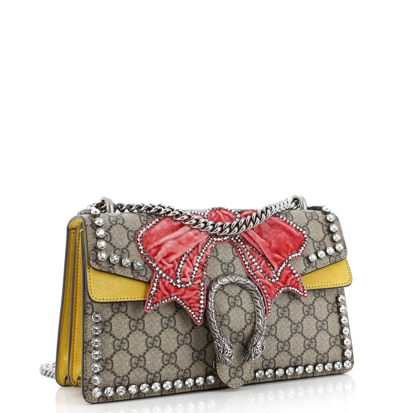 Dionysus Bag Crystal Embellished GG Coated Canvas Small